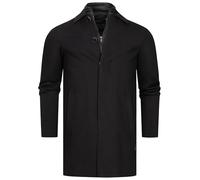 Indicode Herren INBenyome Kurzmantel Parka mit verdecktem Reißverschluss | Eleganter Herrenmantel für kalte Tage im modernen Design, Wollmantel, Mantel, Businessmantel, Wintermantel für Männer