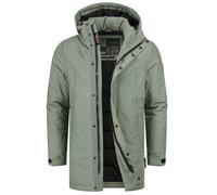 Indicode Herren INBenyot Parka mit Kapuze | Übergangsjacke für Männer Castor Gray, L