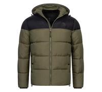 Indicode Herren INBiviano Winterjacke mit Kapuze | Steppjacke Herrenjacke Männer Army M