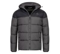 Indicode Herren INBiviano Winterjacke mit Kapuze | Steppjacke Herrenjacke Männer Dk Grey, S