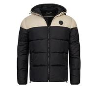 Indicode Herren INBiviano Winterjacke mit Kapuze | Steppjacke Herrenjacke Männer Stone, M
