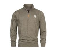 Indicode Herren INCaspar Sweatshirt mit Stehkragen | Herrenpullover Pulli Sweater Pullover Männer Army, XL