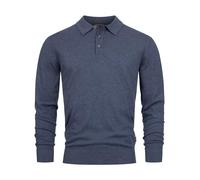 Indicode Herren INChips Herrenpullover aus 80% Baumwolle mit Polokragen | Klassischer Strickpullover für Büro und Alltag mit Kragen, Herrenpullover, Freizeitpullover, Cardigan, Pullover für Männer