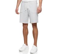Indicode Herren INCleve Sweatshorts mit Kordelzug | Herrenshorts Sportshorts für Männer Sky Way L