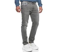 Indicode Herren INCoil Jeanshose aus 77% Baumwolle Super-Stretch | Denim Herrenjeans Vintage Grey 36/32