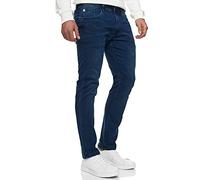 Indicode Herren INCoil Jeanshose aus 77% Baumwolle Super-Stretch | Denim Herrenjeans Work Blue 34/30