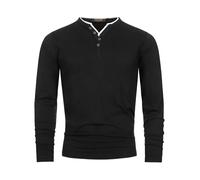 Indicode Langarmshirt Herren schwarz, XL