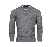 Indicode Langarmshirt Herren schwarz, XXL