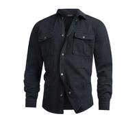Indicode Herren INCooplon Jeans-Hemd aus 100% Baumwolle mit Brust-Taschen | Klassisches Jeanshemd für Business und Freizeit, Herrenhemd, Oberhemd, Freizeithemd, Denimhemd, Langarmhemd für Männer