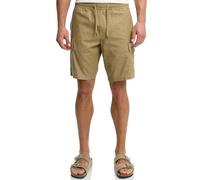 Indicode Herren INCorry Cargo Shorts Kurze Hose aus Leinen-Baumwollmix | Leichte Herrenshorts für Urlaub und Freizeit, luftiges Tragegefühl, Cargoshorts, Bermudas, Sommerhose, kurze Hose für Männer