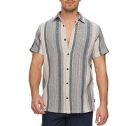 Indicode Hemd Kurzarm Herren Regular Fit Baumwolle beige, L