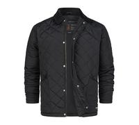 Indicode Herren INDram Steppjacke Jacke mit Cordkragen und Rautensteppung | Wattierte Jacke mit Rautenoptik und Cordkragen für Alltag, Übergangsjacke, Outdoorjacke, warme Oberbekleidung für Männer