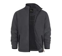 Indicode Herren INEmilos Fleece Herrenjacke Übergangsjacke mit Stehkragen