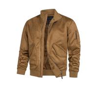 Indicode Herren INFrosco Velours-Kunstleder Jacke | Herrenjacke Wildleder-Look für Männer Camel XL