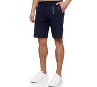 Indicode Herren INGareth Stretch Chino-Shorts mit Tunnelzug und 3 Taschen | Kurze Hose für Männer Navy, M