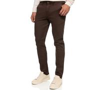 Indicode Herren INGeoport Chinohose aus 98% Baumwolle | Herrenhose Chino für Männer Demitasse, 32/32