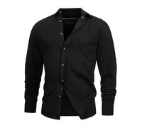 Indicode Hemd Langarm Herren Regular Fit Baumwolle schwarz, M