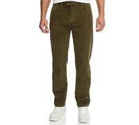 Indicode Herren INGustaf Cordhose mit Stretch aus Baumwolle | Herrenhose Freizeithose für Männer Dark Olive, 32/32