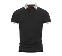 Indicode Herren INJamie Poloshirt aus 100% Baumwolle | Herrenpoloshirt Polokragen Baumwollshirt Black, XL