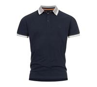 Indicode Herren INJamie Poloshirt aus 100% Baumwolle | Herrenpoloshirt Polokragen Baumwollshirt Navy M