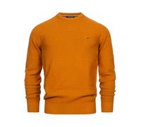 Indicode Herren Injustice Pullover mit Rundhals-Ausschnitt | Herrenpullover Pulli Strickpullover für Männer Caramel, XL