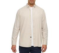 Indicode Herren INKamby Hemd einfarbig aus 97% Baumwolle | Herrenhemd für Männer Simply Taupe, M