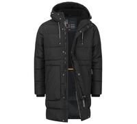 Indicode Herren INKenter Parka mit Kapuze und Fleecefutter | Wintermantel Herrenjacke Steppjacke für Männer Black, 3XL