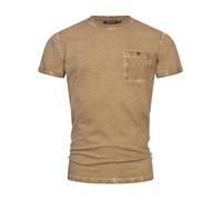 Indicode T-Shirt Herren beige, L