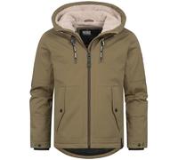 Indicode Herren INKylian Winterjacke mit Kapuze gefüttert | Herrenjacke Parka Jacke Männer Capers, XXL