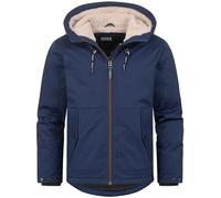 Indicode Herren INKylian Winterjacke mit Kapuze gefüttert | Herrenjacke Parka Jacke Männer Navy, L