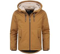 Indicode Herren INKylian Winterjacke mit Kapuze gefüttert | Herrenjacke Parka Jacke Männer Rubber, XL