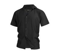 Indicode Hemd Kurzarm Herren Regular Fit schwarz, S