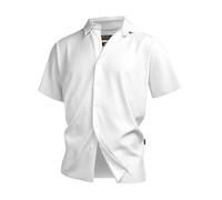 Indicode Hemd Kurzarm Herren Regular Fit weiß, L