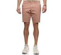 Indicode Herren INLubin Chino Shorts mit 4 Taschen | Twillshorts Herrenshorts Chinoshorts Freizeitshorts Männer Baked Clay, M