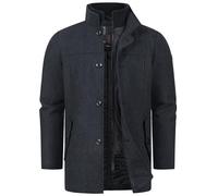 Indicode Herren INLunik Herrenmantel aus Wollmix | gefütterte Winterjacke Parka für Männer Charcoal Mix, L