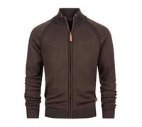 Indicode Herren INMassum Cardigan Strickjacke mit Kragen und Reißverschluss