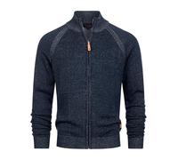 Indicode Herren INMassum Cardigan Strickjacke mit Kragen und Reißverschluss