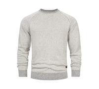 Indicode Herren INMassum Strickpullover Cardigan mit Rundhals-Ausschnitt | Klassischer Feinstrickpullover aus weicher Baumwolle, Strickpullover, Herrenpullover, Freizeitpullover, Pullover für Männer