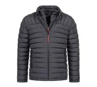 Indicode Herren INNash Steppjacke in Daunenjacken-Optik | Winterjacke Übergangsjacke Männer Dk Grey, S