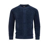 Indicode Herren INOlio Herren Pullover mit Rundhalsausschnitt | Strickpullover im Regular Fit | Klassischer Strick mit Strukturmuster Sky Captain, XL
