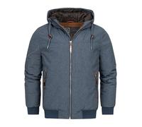 Indicode Herren INPeshastin Übergangsjacke mit Kapuze und Reißverschluss | Herrenjacke Navy M