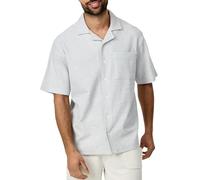 Indicode Herren INProvo Kurzarmhemd mit Kent-Kragen | Herrenhemd für Männer Sky Way XL