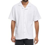 Indicode Herren INRaney Kurzarm-Hemd aus Baumwoll-Boucle mit Kentkragen