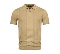 Indicode Herren INSago Poloshirt mit Reißverschluss | Herrenpoloshirt Polokragen Baumwollshirt Cornstalk L