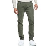 Indicode Herren INSamario Jeanshose aus 99% Baumwolle mit 5 Taschen | Denim Herrenjeans Army, 38/32