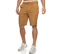 Indicode Herren INSan Chino Shorts mit 4 Taschen aus 98% Baumwolle | Bermuda Sommershorts für Männer Camel XL
