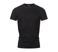 Indicode Herren INSander T-Shirt mit Rundhals-Ausschnitt | Herrenshirt Sommershirt Black, M