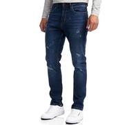 Indicode Herren INSmalinos Jeanshose aus Baumwolle mit 5 Taschen | Herrenhose Herrenjeans Denim Männer Blue, 36/32