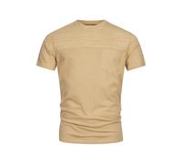 Indicode Herren INSprings T-Shirt mit Rundhalsausschnitt und Brusttasche | Herrenshirt Sommershirt Cornstalk, S