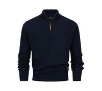 Indicode Herren INTrax Half Zip Feinstrickpullover Sweater mit Stehkragen